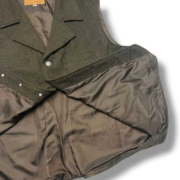 Powder River Outfitters Western Vest Mens 2XL Brown Wool - Picture 5 of 7